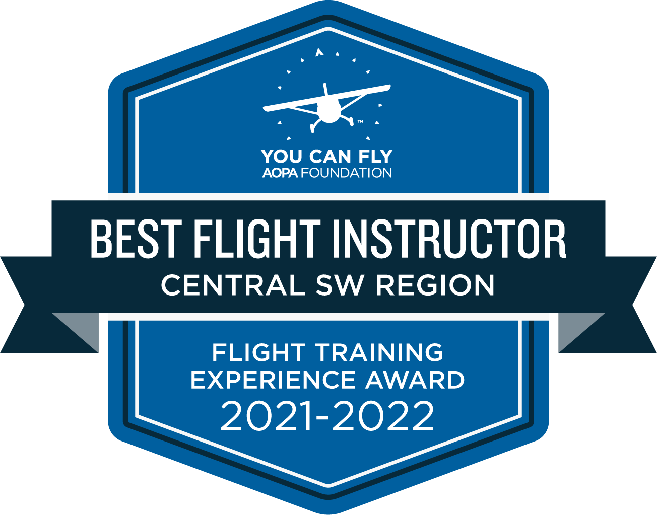 AOPA Awarded Norm Rathje "Best Flight Instructor in the Central SouthWest United States" for 2021-2022