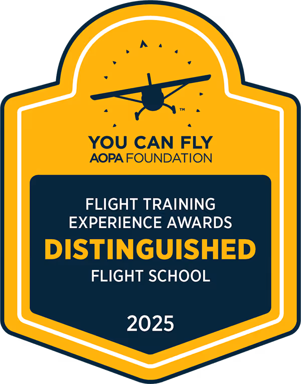 AOPA award to Code 1 Flight Training  for Distinguished Flight School 2025